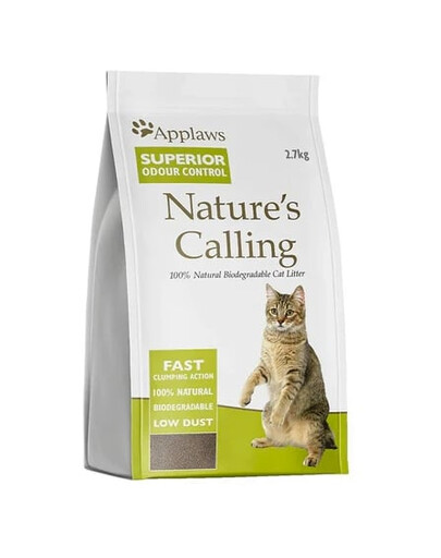 APPLAWS Nature's Calling Cat Litter 2.7 kg natūralus kačių kraikas