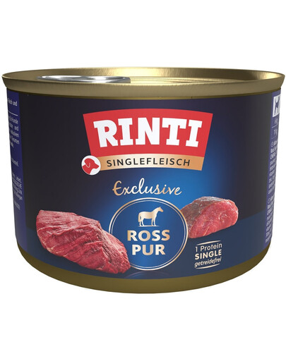 RINTI Singlefleisch Exclusive Horse Grynas monoproteinas 185 g