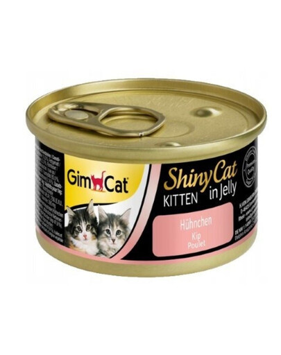 GIMCAT Shiny Cat Kitten Chicken 70 g vištiena želė kačiukams