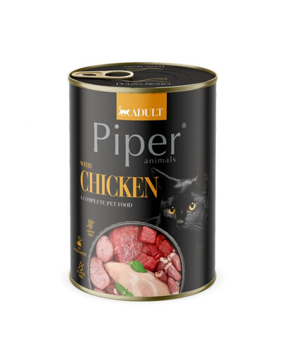 DOLINA NOTECI PIPER Šlapias vištienos ėdalas katėms 400g