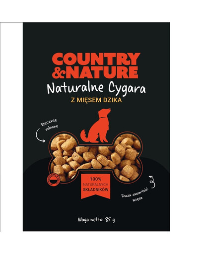 COUNTRY&NATURE Šunų mėsos cigarai šunims 20 x 85 g