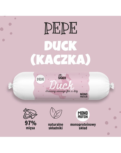 PAKA ZWIERZAKA PEPE Meat Snack Dešra su antiena šunims 200g