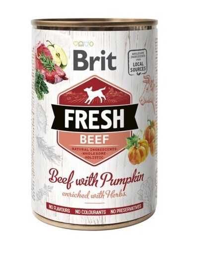 BRIT FRESH beef & pumpkin 400 g jautiena ir moliūgai