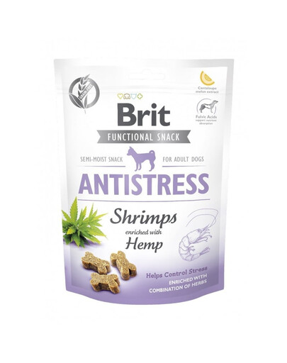 BRIT Care Dog Functional Snack Shrimp Antistress 150g krevetės gydo stresą