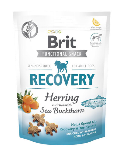 BRIT Care Dog Functional snack Recovery Herring 150g skanėstas su silke aktyviems šunims
