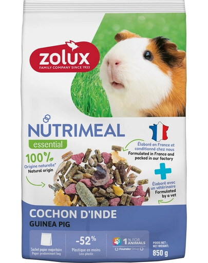ZOLUX NUTRIMEAL 4 Mišinys jūrų kiaulytėms 850 g