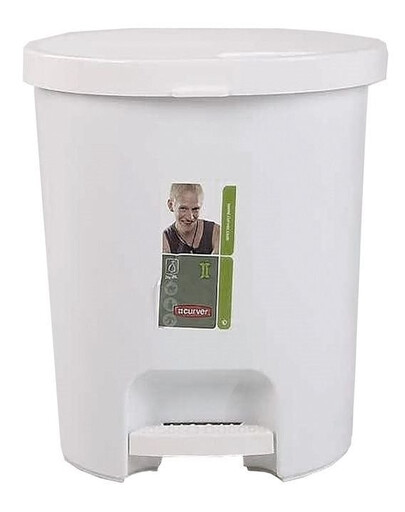 CURVER šiukšliadėžė 15 l, balta