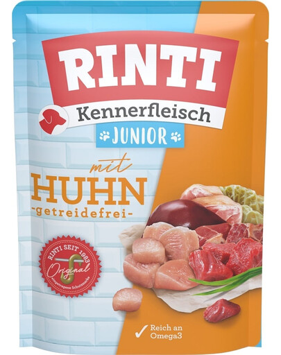 RINTI Kennerfleisch Junior Chicken Vištiena maišelis 400 g