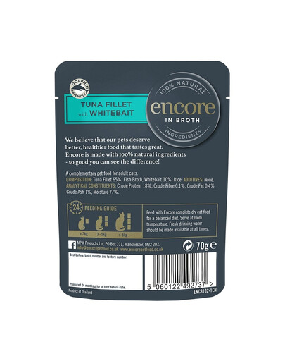 ENCORE Cat tunas sultinyje katėms 16x70g