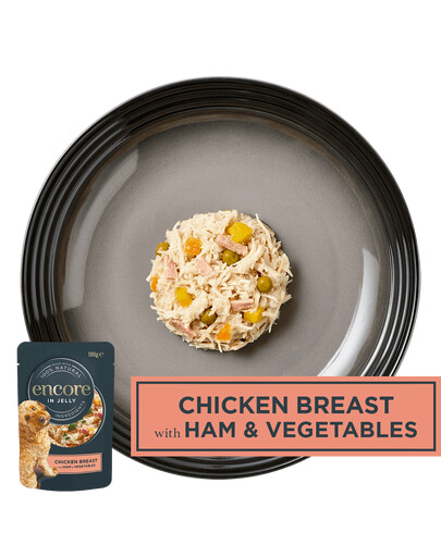 ENCORE Dog Multipak mix skoniai su vištiena želė šunims 20x100g
