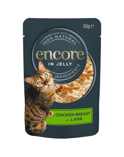 ENCORE Cat Multipak mix skoniai su vištiena želė katėms 20x50g