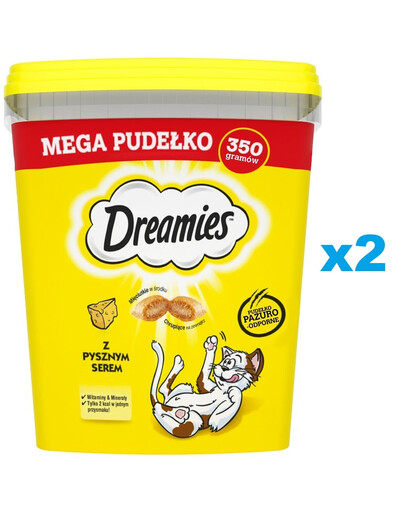 DREAMIES Mega Box 2x350g skanėstas su gardžiu sūriu katėms