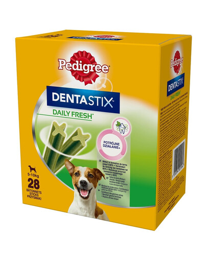 PEDIGREE DentaStix Daily Fresh vištienos skonio skanėstai mažų veislių šunims 16x110g