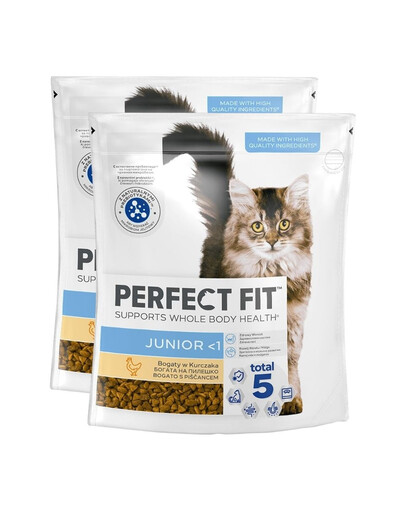 PERFECT FIT (Junior) 2x750 g Vištienos turtingas sausas maistas kačiukams