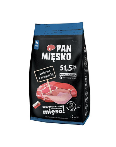PAN MIĘSKO Veršiena su putpele stambioms veislėms 9 kg