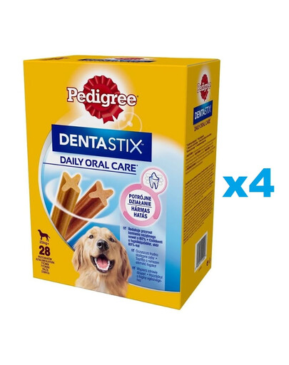 PEDIGREE DentaStix (didelės veislės) dantų priežiūros priemonės šunims 112 vnt. - 16x270g