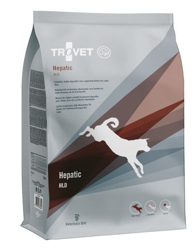 TROVET Hepatic HLD šunims 3 kg