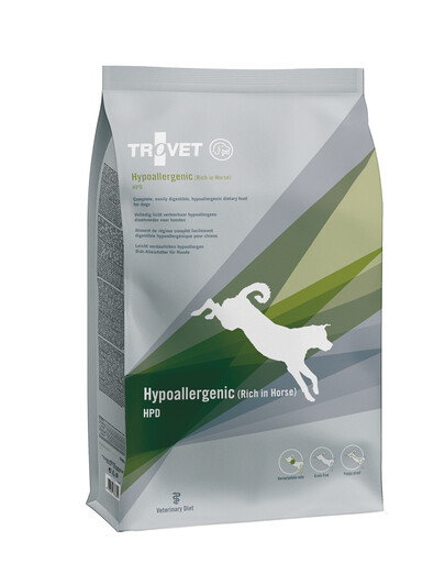 TROVET Plus Hypoallergenic Horse HPD šunims su arkliena 10 kg