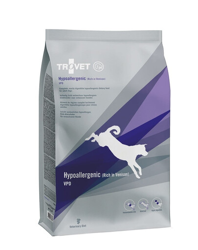 TROVET Hypoallergenic Venison VPD šunims 10 kg
