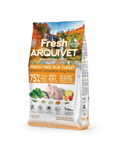 Pusiau drėgnas kalakutienos ir vandenyno žuvų ėdalas šunims 2,5 kg