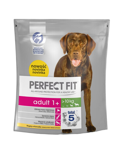 Adult (1+ lat) Bogaty w Kurczaka dla psów ras średnich i dużych 1.4 kg