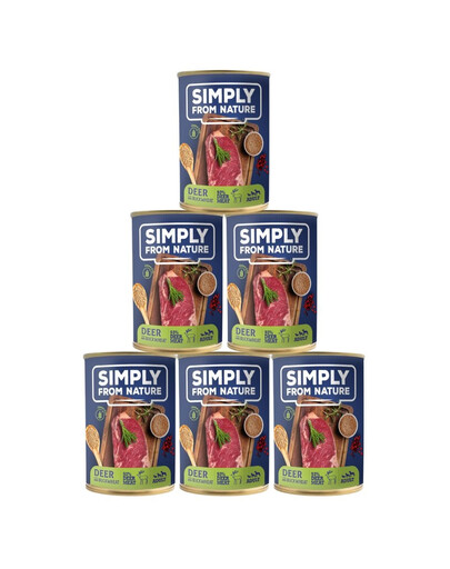 Mokra karma dla psa Jeleń z kaszą gryczaną 6 x 400 g