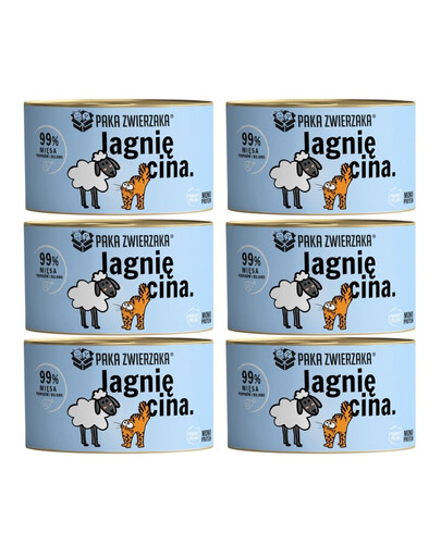 PAKA ZWIERZAKA Karma mokra Jagnięcina 6x200 g