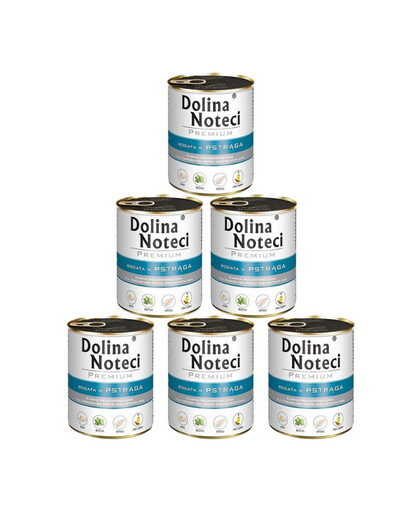 DOLINA NOTECI Premium Bogata W Pstrąga 6x800g
