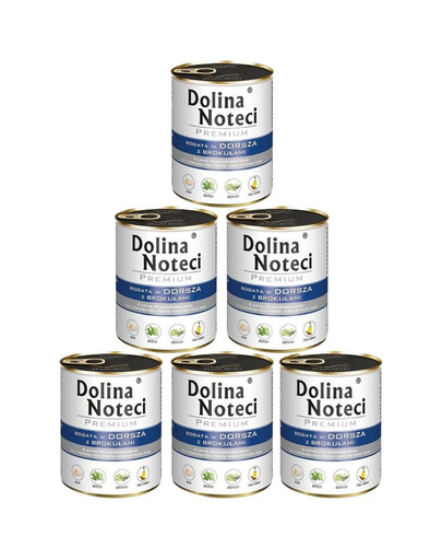 DOLINA NOTECI Premium Bogata W Dorsza Z Brokułami 6x800g