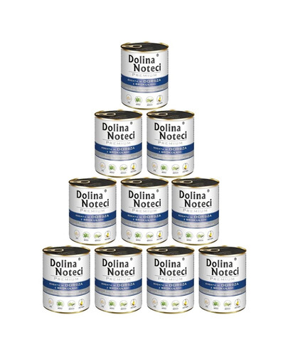 DOLINA NOTECI Premium Bogata W Dorsza Z Brokułami 10x800g