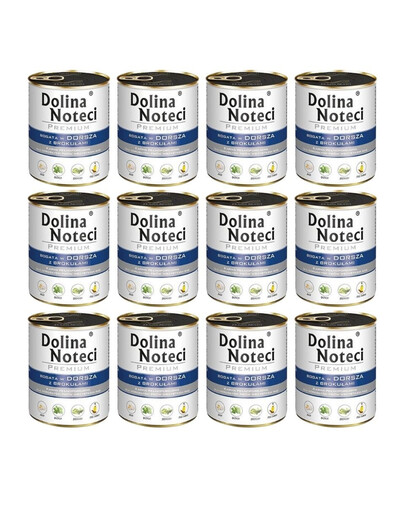 DOLINA NOTECI Premium Bogata W Dorsza Z Brokułami 12x800g