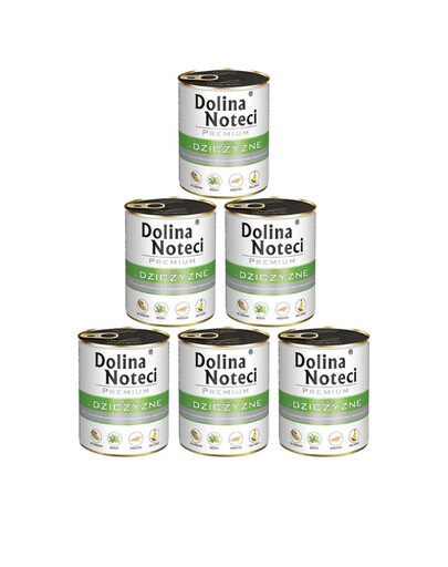 DOLINA NOTECI Premium Bogata W Dziczyznę 6x800g