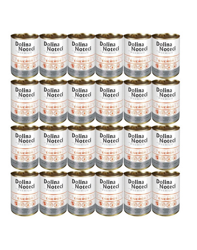 DOLINA NOTECI Premium Energy karma dla aktywnych i pracujących psów 24x400g