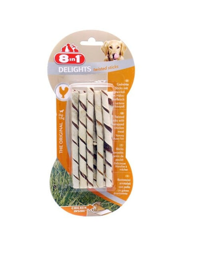 8IN1 skanėstai Delights Twisted Sticks 2x10 szt.