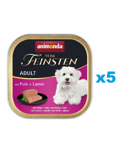 ANIMONDA Vom Feinsten Classic zestaw z indykiem i jagnięciną 5 x 150 g