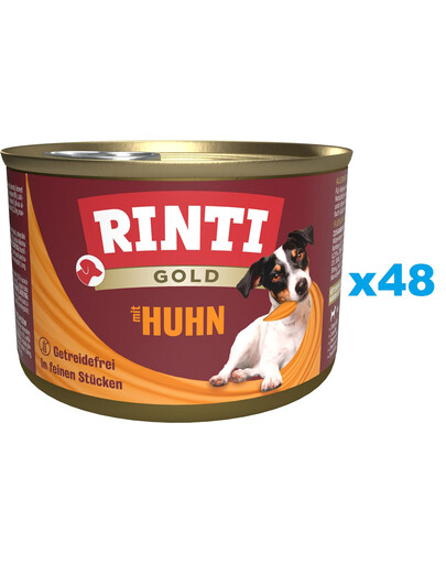 RINTI Gold Chicken Mini Kurczak dla psów ras małych 48x185 g