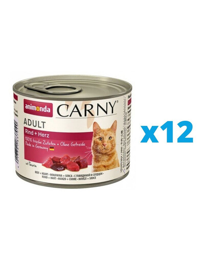 ANIMONDA Carny Adult karma dla kota puszka 12 x 200g