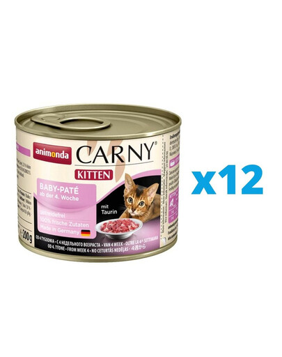 ANIMONDA Carny zestaw Baby Pate 12 x 200 g