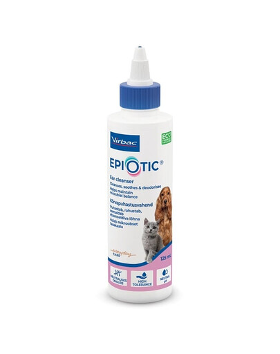 Epiotic Ear cleanser płyn do pielęgnacji uszu dla kotów i psów 125 ml