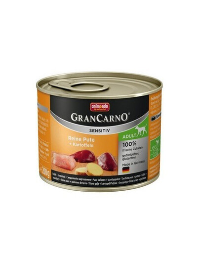 Gran Carno Sensitive Pure Indyk i Ziemniak 200 g