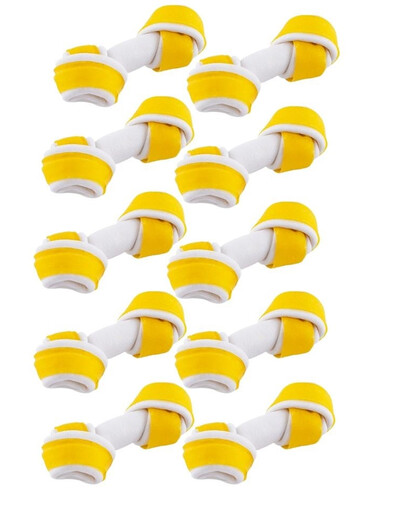 MACED Baltasis ėriukas su rišamais kaulais 11cm 10vnt.