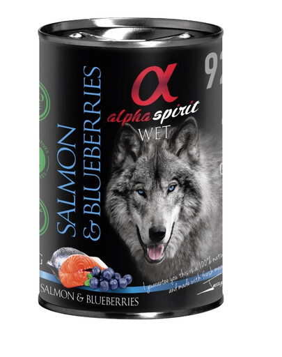 Salmon with blueberry Łosoś z jagodami 400 g x 6 szt.