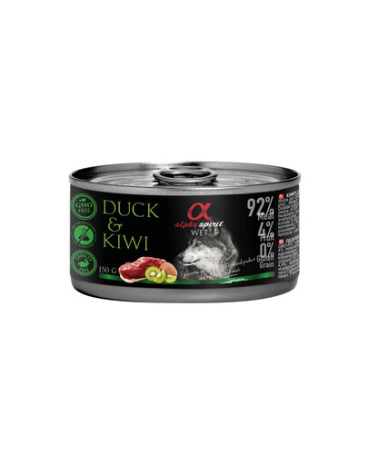 Duck with kiwi Kaczka z kiwi 150 g x 12 szt.