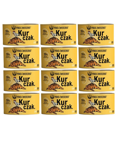 PAKA ZWIERZAKA Karma mokra Kurczak dla kota 12x200 g