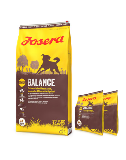 JOSERA Balance 12,5kg vyresniems ar mažiau aktyviems šunims + 2x 900g NEMOKAMAI