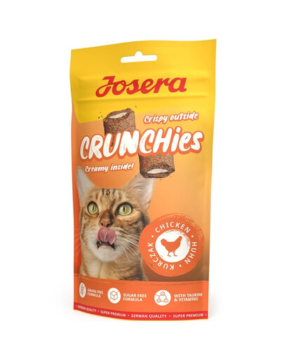 JOSERA Crunchies Chicken 60 g Traškūs vištienos skanėstai katėms