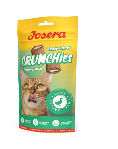 JOSERA Crunchies Duck 60 g Traškūs ančių skanėstai katėms