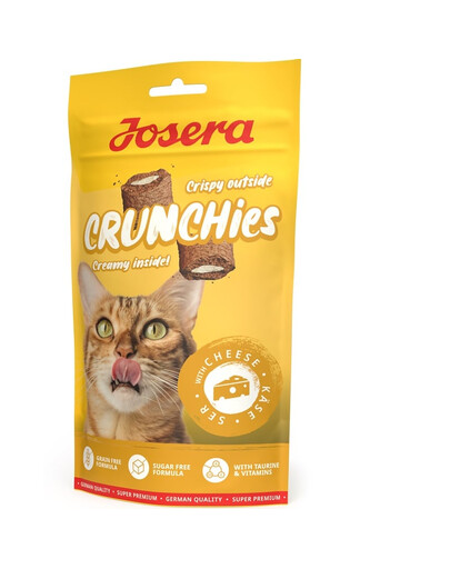 JOSERA Crunchies with Cheese 60 g traškūs sūrio skanėstai katėms