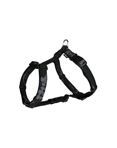 Trixie Modern Art King Of Dogs Harness Elegance petnešos S - M 40-65 cm / 15 mm juodos