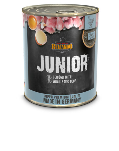 Super Premium Junior Drób, jajka dla szczeniąt 6 x 800 g